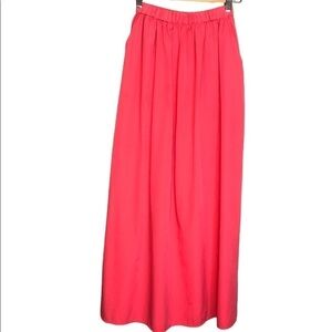 Atmosphere High Rise Bright Coral Maxi Skirt, Size S